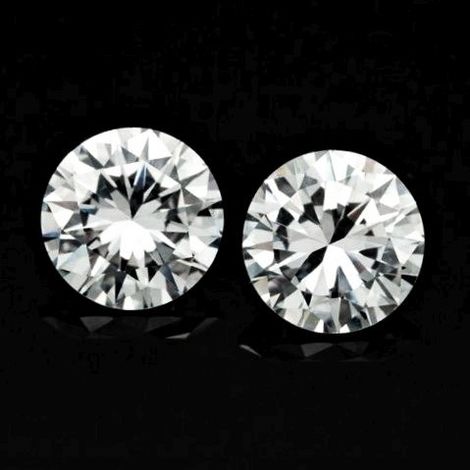 Diamant Duo, Brillant (0,82 ct.) aus Afrika